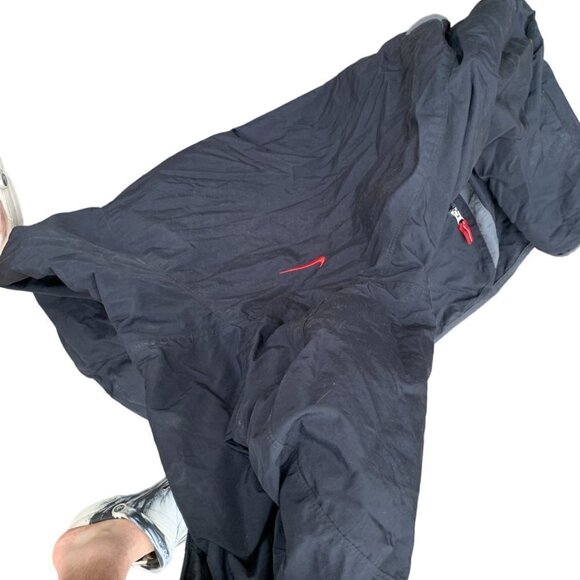 VINTAGE Nike Reversible Fleece Jacket Gray/Black XL - Picture 12 of 15